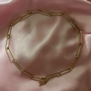 Ana Luisa gold paperclip necklace
